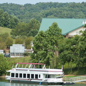 Stonewall Jackson Lake and State Park along Route 33 in Lewis County, West Virginia